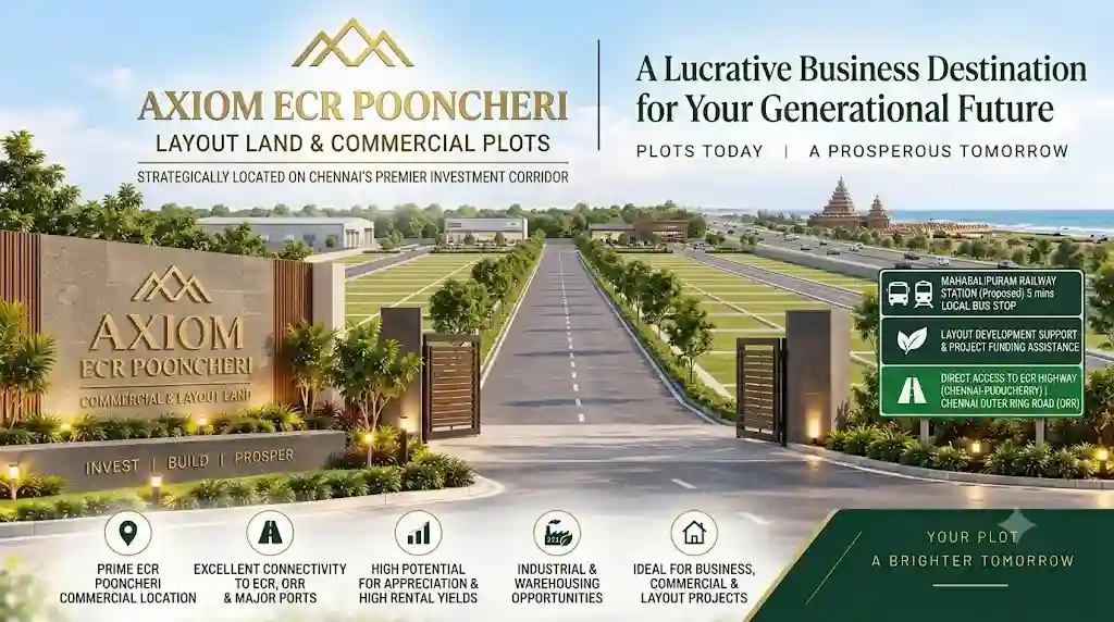 Layout Land for sale in ECR Pooncheri